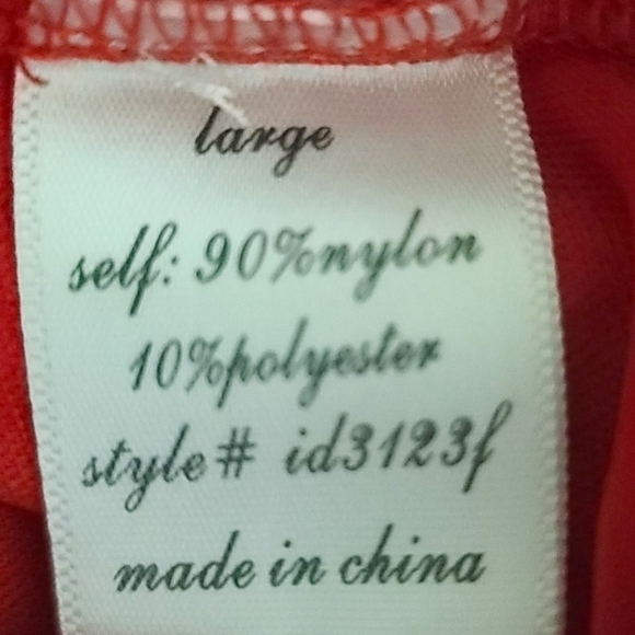 Alya Women's Red Floral Lace Short Sleeve Pleated A-Line Mini Dress Size Large - Picture 12 of 13